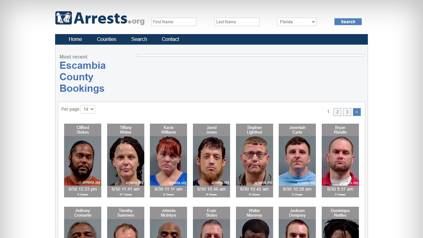 Escambia County Arrests and Inmate Search